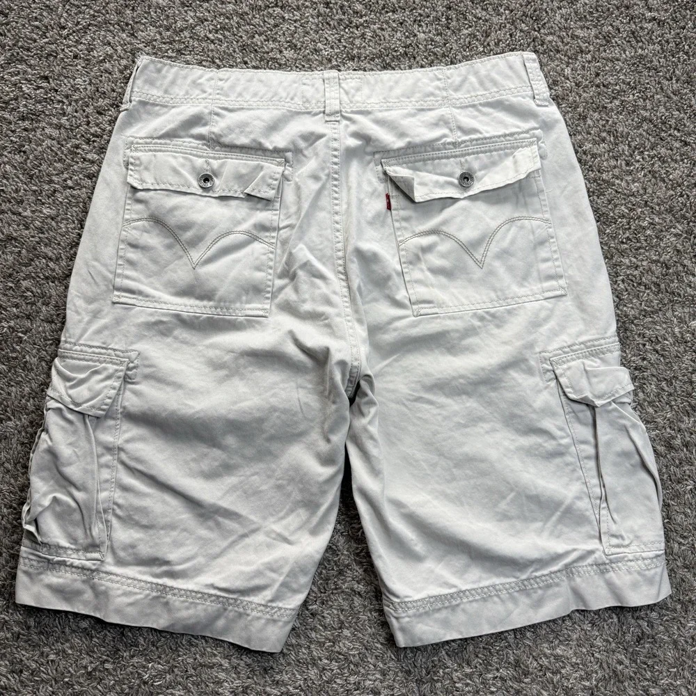 Levis cargo shorts men's 38 neutral utility outdoor hike camp y2k grunge pockets